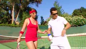 Penny Flame Fucked By Her Tennis Coach