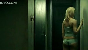 Blonde  Viktoria Winge Walking Around In Her Sexy Panties