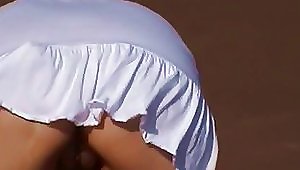 Sexy Upskirt Shot Of A  With No