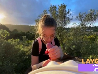 Strangers Join Us For A Public Blowjob