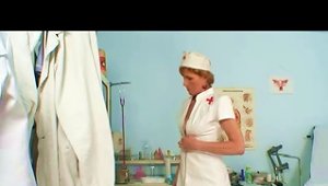 Mature Nurse Has A Close Inspection