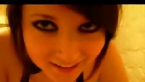 Boyfriend Has A Crazy Emo Girl And Films Her Sucking And Fucking Him