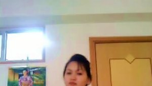 My New Asian Gf Stripping Nude On Cam