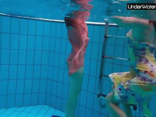 Bubarek And Birtakik Enjoy Eachother In The Pool