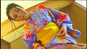 Japanese Slut In A Kimono Getting Banged By Two Dudes (uncensored)