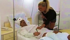 Adorable Blonde Girl Fucks A Guy In The Hospital