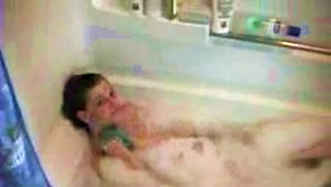 In The Tub Masturbates Her