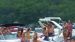 Kinky Chicks Show Their Big Natural Tits During An Outdoor Party