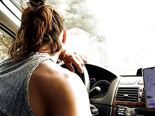 Amateur Car Fun - She Jerks Me Off, Sucks Me & Fucks Me