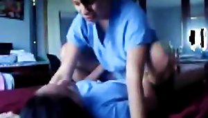 Girls In Hospital Scrubs Fool Around