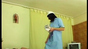 Stunning Nurse Fucks Her Much Older Patient Hardcore