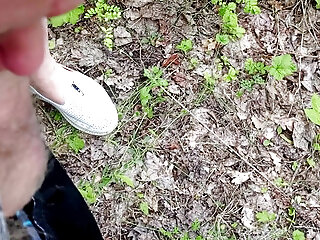 A Friend Sucks My Dick In A Public Park And Swallows Cum