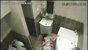 Horny Couple Gets Down To Business In The Barthroom