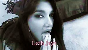 Indian Leah Jaye Takes A  In Her Pussy And Her Ass