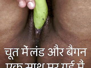 What??? Eggplant And Cock ? Together In Pussy
